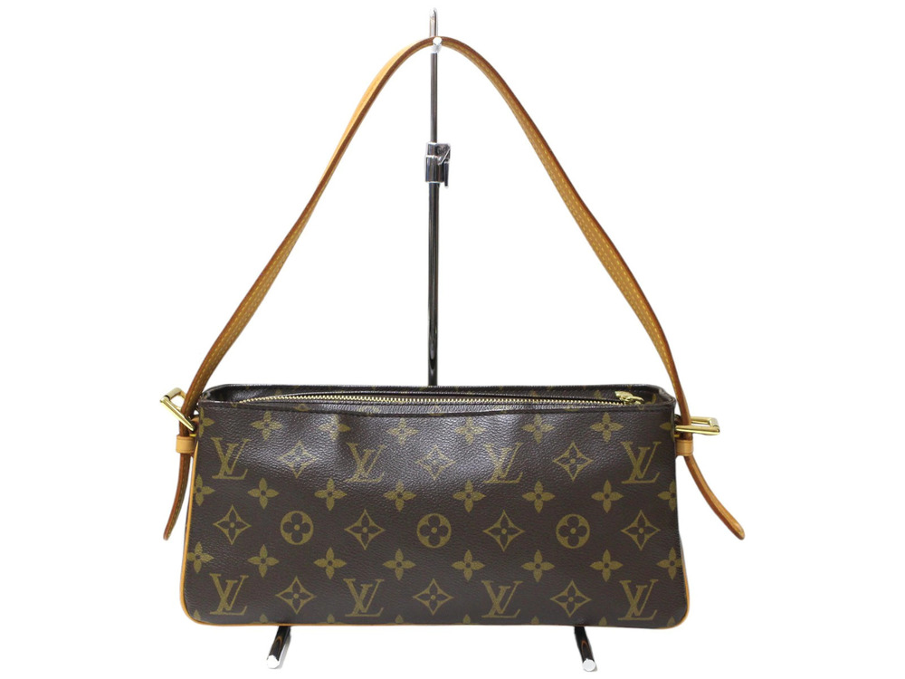 Louis Vuitton Shoulder Cite Brown Monogram Bag Viva Canvas